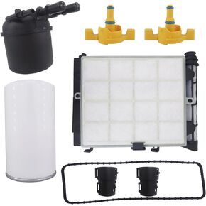 Oil Fuel filter kit & 2 Packs Filter Housing Drain Plug Compatible with For Ford F-250 F-350 Super Duty 6.7L 2017-2020,For Ford F-450 F-550 Super Duty 6.7L 2017-2019