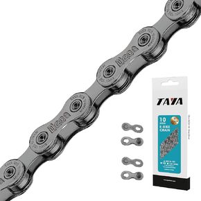 TAYA e-DECA-101 10-Speed Bike Chain, 136 Links, GST Rust-Proof, Durable and Smooth Shifting, for E-Bike, Gravel and MTB