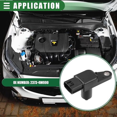 Motoforti Engine Crankshaft Position Sensor, Crank Position Sensor, for Nissan Pathfinder 3.5L 2000-2003, ABS, 2373-4W000, Black in Saudi Arabia