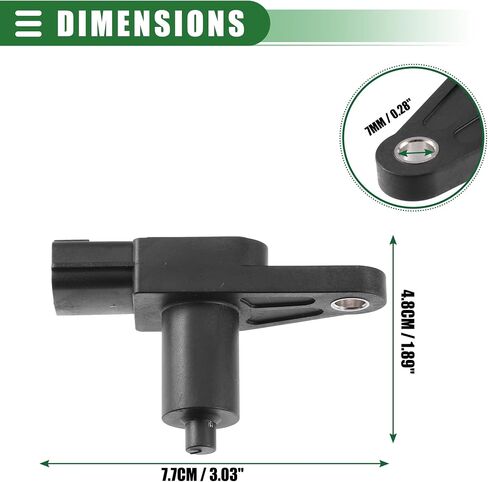 Motoforti Engine Crankshaft Position Sensor, Crank Position Sensor, for Nissan Pathfinder 3.5L 2000-2003, ABS, 2373-4W000, Black in Saudi Arabia