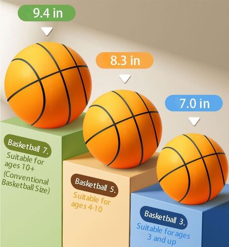 كرة السلة GeRRiT Dribble Dream Silent Basketball Indoor، كرة سلة ترتد هادئة بدون ضوضاء (5)، BBL-001 in Kuwait