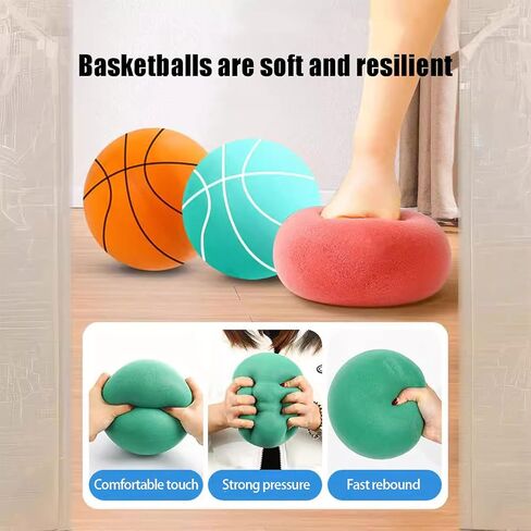 كرة السلة GeRRiT Dribble Dream Silent Basketball Indoor، كرة سلة ترتد هادئة بدون ضوضاء (5)، BBL-001 in Kuwait