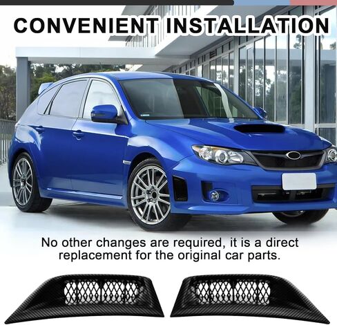 Left + Right Pair Carbon Fiber Bumper Bezel Corner Cover Compatible with Subaru Impreza WRX STi 2008 2009 2010 2011 2012 2013 2014 57739FG010 57739FG020 in Saudi Arabia
