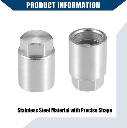 صواميل قفل العجلة لسيارة تويوتا تاكوما أفالون كامري كورولا لسيارة لكزس E-S هي GS/خارجي / M12 × 1.5 صواميل قفل العجلة المسطحة / مضادة للسرقة / مجموعة واحدة باللون الفضي in Kuwait