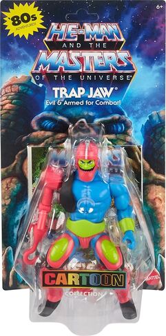 Mattel Masters of the Universe Origins Cartoon Collection Action Figure & Accessories Set, Trap Jaw 5.5-inch Collectible Toy with Mini-Comic in Saudi Arabia