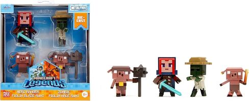 Minecraft Legends 2.5" 4-Pack Die-Cast Figures, Toys for Kids and Adults in Saudi Arabia