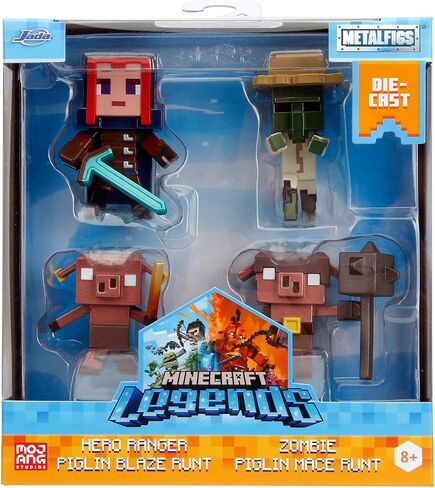 Minecraft Legends 2.5" 4-Pack Die-Cast Figures, Toys for Kids and Adults in Saudi Arabia