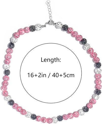 Baseball Necklace - Rhinestone Baseball Necklace - 18+2" Bling Ice Collection Bead Chain Gift for Men Women Boys Girls and Baseball Athlete in Saudi Arabia