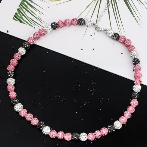 Baseball Necklace - Rhinestone Baseball Necklace - 18+2" Bling Ice Collection Bead Chain Gift for Men Women Boys Girls and Baseball Athlete in Saudi Arabia
