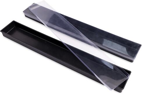 صواني بلاط ما جونغ الأمريكية (البلاط غير متضمن)، قطعتان/مجموعة، صواني بلاستيكية بأغطية، صندوق تخزين ما جونغ، ملحقات ما جونغ in Kuwait