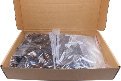 عبوة مكونة من 100,2 مل (5/8 درام) زجاجة قطارة زجاجية كهرمانية، عينة فارغة قارورة زجاجية للعين قطارة عطرية سائلة للعلاج العطري مع ماصة زجاجية وأغطية ألومنيوم سوداء in Kuwait