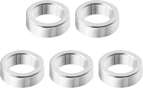 PATIKIL M4 Aluminum Spacers, 5 Pcs Metal Spacer Aluminum 4.1mm ID x 6mm OD x 2mm L Aluminum Spacer Screw Standoff Round for 5/32inch or M4 Screw Bolts in Kuwait