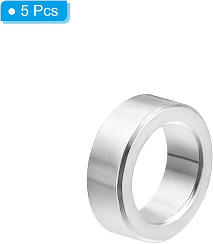 PATIKIL M4 Aluminum Spacers, 5 Pcs Metal Spacer Aluminum 4.1mm ID x 6mm OD x 2mm L Aluminum Spacer Screw Standoff Round for 5/32inch or M4 Screw Bolts in Kuwait