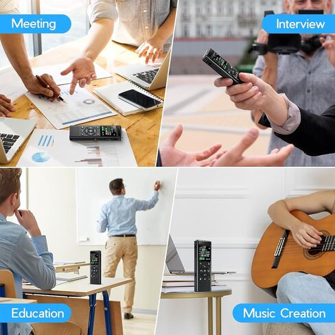 136GB Digital Voice Recorder One Click, Voice Recorder with Playback HD Recording Easy Control, Large Screen 7000 Hours Sound Audio Recorder Recording Tape for Lectures Meeting MP3 Player in Saudi Arabia