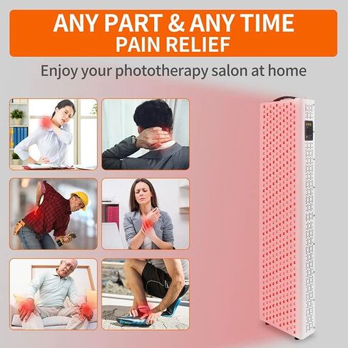 جهاز العلاج بالضوء الأحمر، 400 مصباح LED 660 نانومتر 850 نانومتر أحمر بالقرب من الأشعة تحت الحمراء، لوحة علاج بالضوء مع مؤقت لكامل الجسم، والعناية بالبشرة، وتخفيف آلام العضلات والمفاصل، وتحسين النوم (سلسلة R Pro Max) in Kuwait