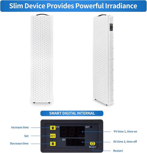 جهاز العلاج بالضوء الأحمر، 400 مصباح LED 660 نانومتر 850 نانومتر أحمر بالقرب من الأشعة تحت الحمراء، لوحة علاج بالضوء مع مؤقت لكامل الجسم، والعناية بالبشرة، وتخفيف آلام العضلات والمفاصل، وتحسين النوم (سلسلة R Pro Max) in Kuwait