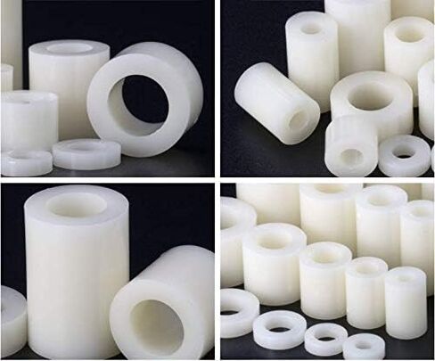 100pcs 10-Sizes ABS Plastic Round Spacers Assortment Kit for M3 Screws OD 7mm ID 3.2mm,Length 2mm 4mm 6mm 8mm 10mm 12mm 14mm 16mm 18mm 20mm in Saudi Arabia