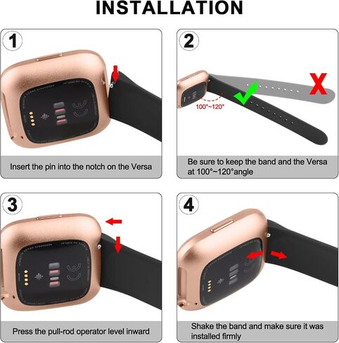 Meliya Silicone Bands Compatible with Fitbit Versa 2 Bands Women Men, Classic Adjustable Sport Replacement Wristbands for Fitbit Versa 2 / Fitbit Versa/Versa Lite/Versa SE in Saudi Arabia