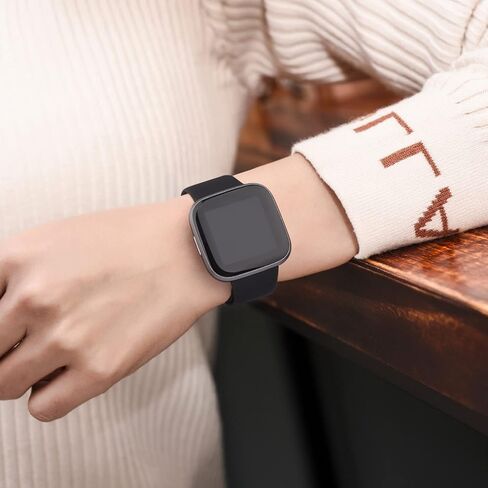 Meliya Silicone Bands Compatible with Fitbit Versa 2 Bands Women Men, Classic Adjustable Sport Replacement Wristbands for Fitbit Versa 2 / Fitbit Versa/Versa Lite/Versa SE in Saudi Arabia