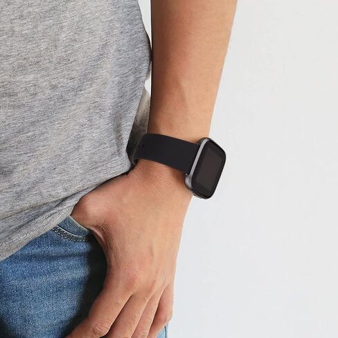 Meliya Silicone Bands Compatible with Fitbit Versa 2 Bands Women Men, Classic Adjustable Sport Replacement Wristbands for Fitbit Versa 2 / Fitbit Versa/Versa Lite/Versa SE in Saudi Arabia