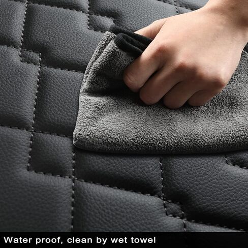LUCKYMAN CLUB D01-ZGJ Ram Seat Covers, Fit for 2011-2024 Ram 1500 2500 3500 1500 Classic Crew Quad Regular Cab(Front Pair - Large Front, Black 2 pcs) in Saudi Arabia