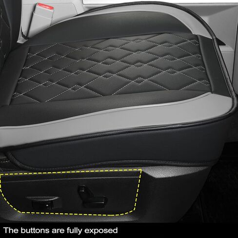 LUCKYMAN CLUB D01-ZGJ Ram Seat Covers, Fit for 2011-2024 Ram 1500 2500 3500 1500 Classic Crew Quad Regular Cab(Front Pair - Large Front, Black 2 pcs) in Saudi Arabia