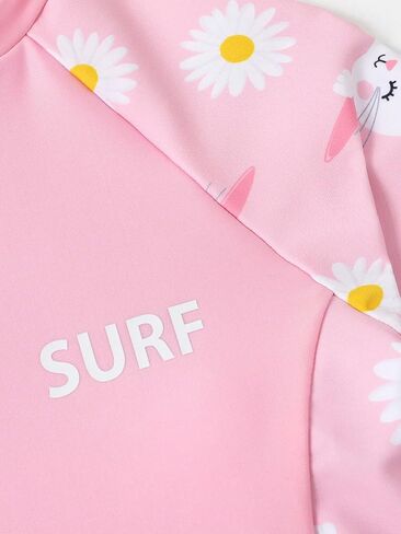 Verdusa Girl's 3 Piece Tankini Set Short Sleeve Rash Guard Swimsuit with Swim Hat in Saudi Arabia