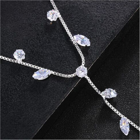 1Pair Summer Rhinestone Barefoot Sandals Foot Chain Jewelry Rhinestone Anklet Bracelet Crystal Toe Ring Anklets Bridal Rhinestone Foot Chain Jewelry for Women in Saudi Arabia