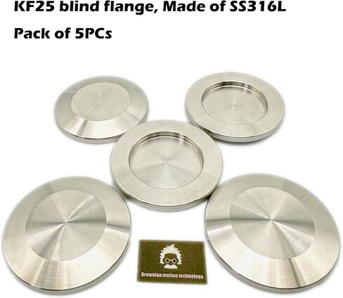 KF25 NW25 ISO-KF25 Flange Cap Flange Blind Flange Blank (Pack of 5 PCs, 316L) in Saudi Arabia