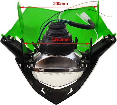 GOOFIT H4 12V 35W Universal Motorcycle Headlight Bulb Halogen Light Replacement for Supermoto Suzuki Kawasaki ATV Racer Dirt Pit Bike Green in Kuwait