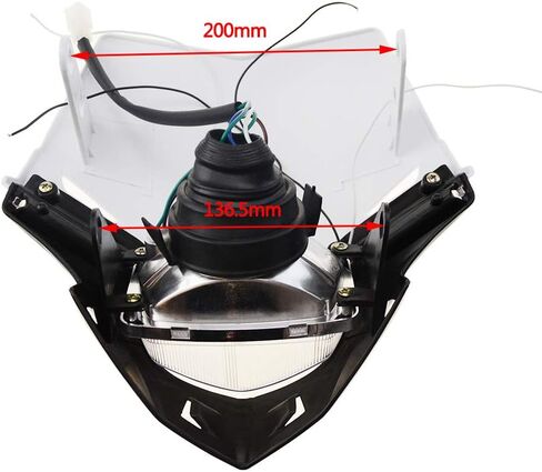 GOOFIT H4 12V 35W Universal Motorcycle Headlight Bulb Halogen Light Replacement for Supermoto Suzuki Kawasaki ATV Racer Dirt Pit Bike Green in Kuwait