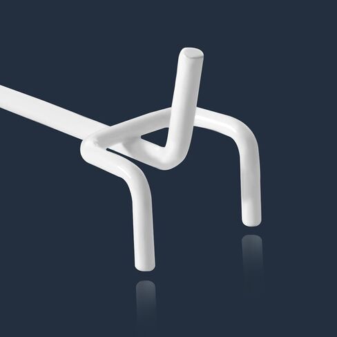 Pegboard Hooks, Hooks for Pegboards with 0.98 inch Hole Spacing, 3.9 inch longth Pegboard Hooks for Hanging Tools (10 Pack, White) in Saudi Arabia