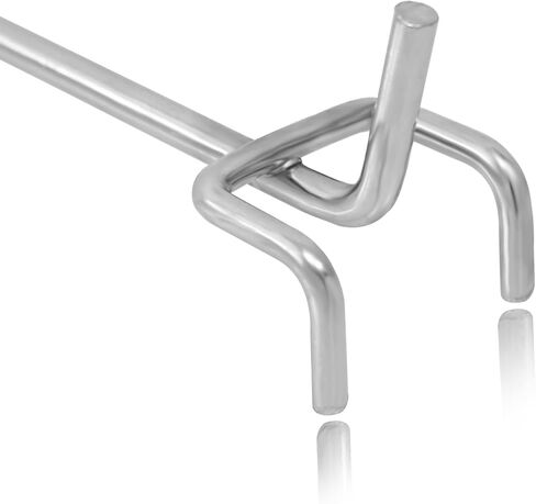 Pegboard Hooks, Hooks for Pegboards with 0.98 inch Hole Spacing, 3.9 inch longth Pegboard Hooks for Hanging Tools (10 Pack, White) in Saudi Arabia