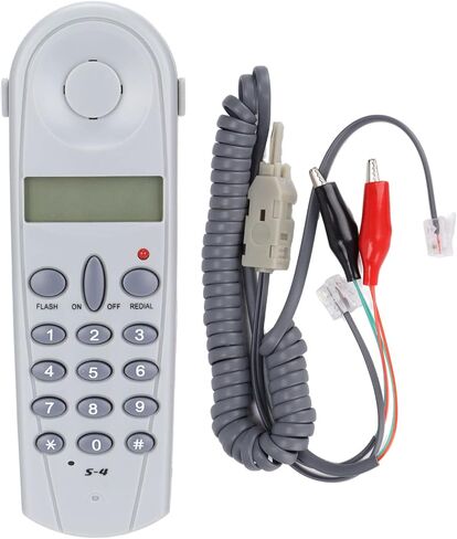 اختبار خط الهاتف، مجموعة كابل أداة Lineman لاختبار مؤخرة الهاتف مع موصلات ونجار للمكتب المنزلي، والمكالمات، ومعرف المتصل، واكتشاف الخط، ومجموعة اختبار الهاتف الاحترافية مع شاشة LCD in Saudi Arabia