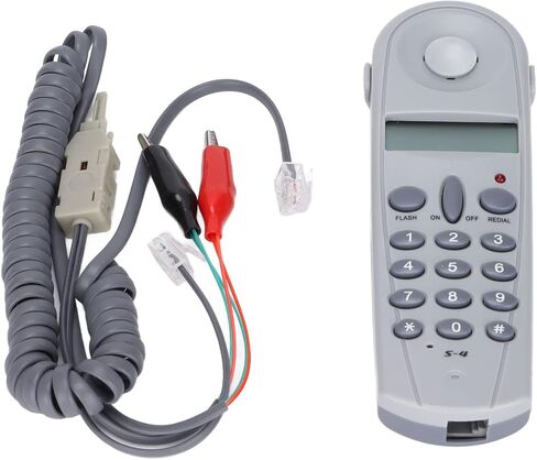 اختبار خط الهاتف، مجموعة كابل أداة Lineman لاختبار مؤخرة الهاتف مع موصلات ونجار للمكتب المنزلي، والمكالمات، ومعرف المتصل، واكتشاف الخط، ومجموعة اختبار الهاتف الاحترافية مع شاشة LCD in Saudi Arabia
