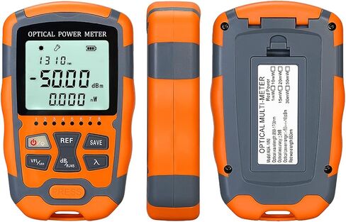Fiber Optic Tester Portable Fiber Light Power Meter -50~26dB Built-in 10mW Visual Fault Locator (OPM&VFL) with 1pc FC to LC Adapter in Saudi Arabia