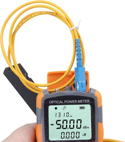 Fiber Optic Tester Portable Fiber Light Power Meter -50~26dB Built-in 10mW Visual Fault Locator (OPM&VFL) with 1pc FC to LC Adapter in Saudi Arabia