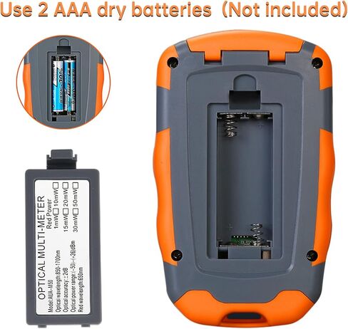 Fiber Optic Tester Portable Fiber Light Power Meter -50~26dB Built-in 10mW Visual Fault Locator (OPM&VFL) with 1pc FC to LC Adapter in Saudi Arabia