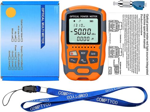 Fiber Optic Tester Portable Fiber Light Power Meter -50~26dB Built-in 10mW Visual Fault Locator (OPM&VFL) with 1pc FC to LC Adapter in Saudi Arabia