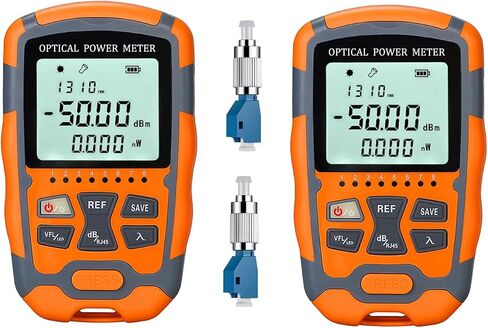 Fiber Optic Tester Portable Fiber Light Power Meter -50~26dB Built-in 10mW Visual Fault Locator (OPM&VFL) with 1pc FC to LC Adapter in Saudi Arabia