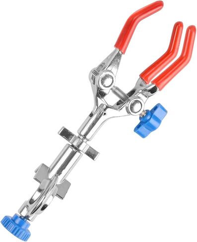StonyLab 3 Prong Swivel Clamp، قوي 3 Prong Single ضبط متعدد الأغراض 360 درجة قطب المطاط المشبك مع رئيس رئيس للاستخدام المختبري in Saudi Arabia