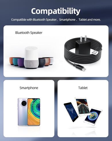 شاحن تيار متردد من النوع C بطول 5 أقدام من UL مناسب لهاتف Samsung Galaxy Tab A7 10.4 بوصة (2020) SM-T500، Tab A7 Lite 8.7 بوصة، Tab A 8.4 بوصة (2020) SM-T307 SM-T597، Tab S6 Lite SM-P610 طاقة الكمبيوتر اللوحي سلك محول العرض in Kuwait