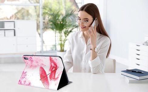 حافظة لجهاز iPad الجيل العاشر 2022، حافظة iPad 10.9 بوصة مع حامل أقلام، حافظة iPad 10 لجهاز A2696 A2757 A2777 حافظة iPad قابلة للتعديل مع خاصية النوم التلقائي، جلد PU (أسود) in Kuwait