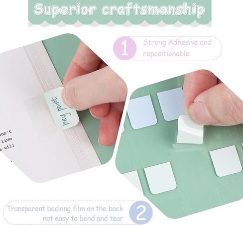 420 قطعة من عروات الفهرس اللاصقة، 0.47/0.98/1.77 بوصة، عروات لاصقة للكتب الملونة، أعلام علامات تبويب ملفات قابلة للكتابة وتغيير الوضع للكتب والمجلدات ومجلدات الملفات (موراندي) علامات تبويب الفهرس in Kuwait