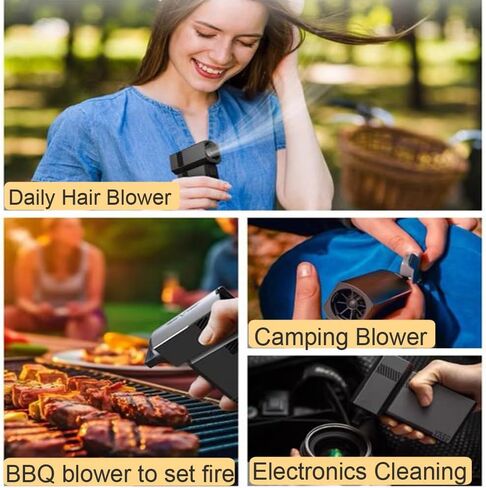 Cessfle Air Blower - Super Jet Fan V.2, Jet Dry Mini Blower, 150000 RPM Mini Jet Blower Powerful Air Duster Handheld Cordless Mini Air Blower for Cleaning, Camping, Outdoors in Kuwait