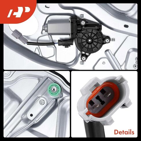 A-Premium Power Window Regulator with Motor Compatible with Hyundai Elantra 2009-2012 Front Left Fit for Hatchback only in Saudi Arabia