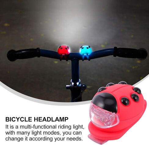 BESPORTBLE Kids Bike Ladybug Light Bicycle Light Front and Back Bike Headlight Scooters Light Silicone LED Bike Taillight for Girls Boys Children in Saudi Arabia