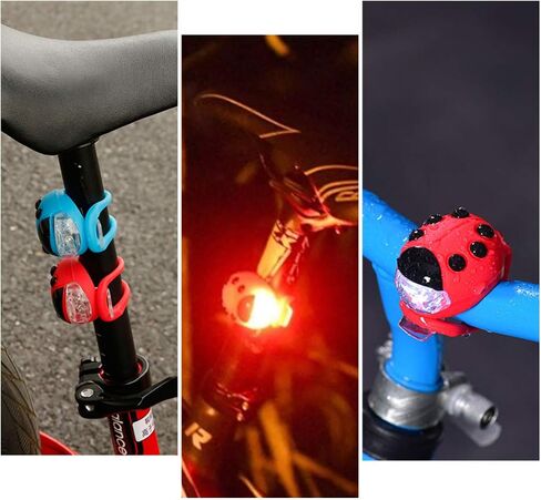 BESPORTBLE Kids Bike Ladybug Light Bicycle Light Front and Back Bike Headlight Scooters Light Silicone LED Bike Taillight for Girls Boys Children in Saudi Arabia