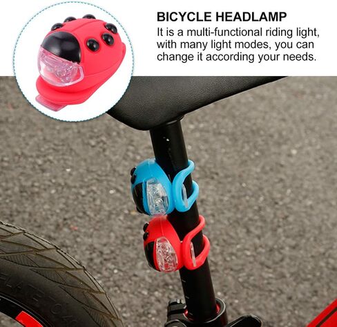 BESPORTBLE Kids Bike Ladybug Light Bicycle Light Front and Back Bike Headlight Scooters Light Silicone LED Bike Taillight for Girls Boys Children in Saudi Arabia