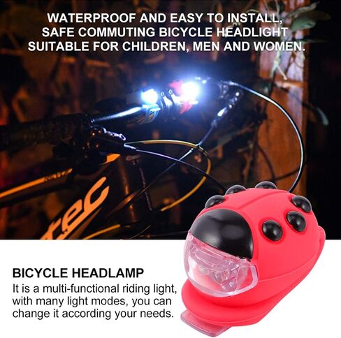 BESPORTBLE Kids Bike Ladybug Light Bicycle Light Front and Back Bike Headlight Scooters Light Silicone LED Bike Taillight for Girls Boys Children in Saudi Arabia